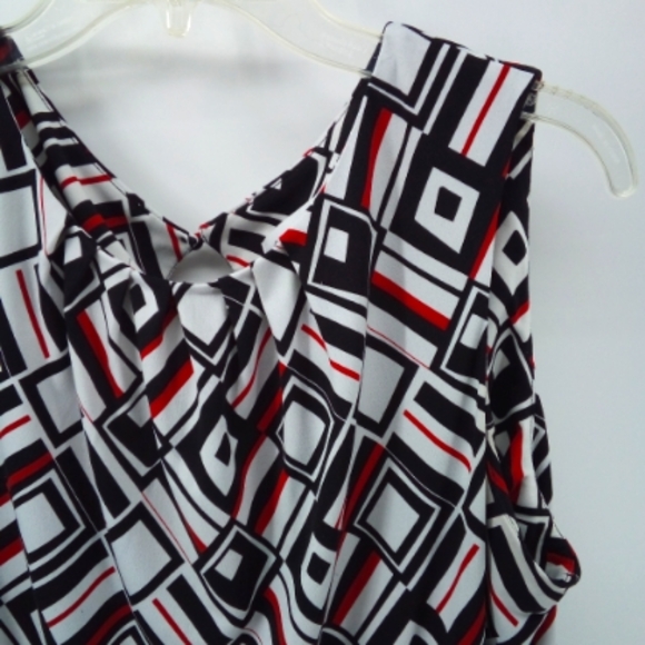 Calvin Klein Vegan Polyester Spandex Career Early 2000's Y2K Graphic Top L - Picture 6 of 6